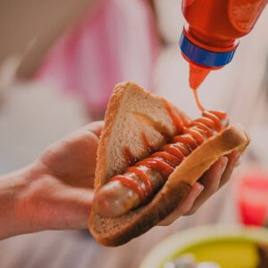 1x Sausage in bread