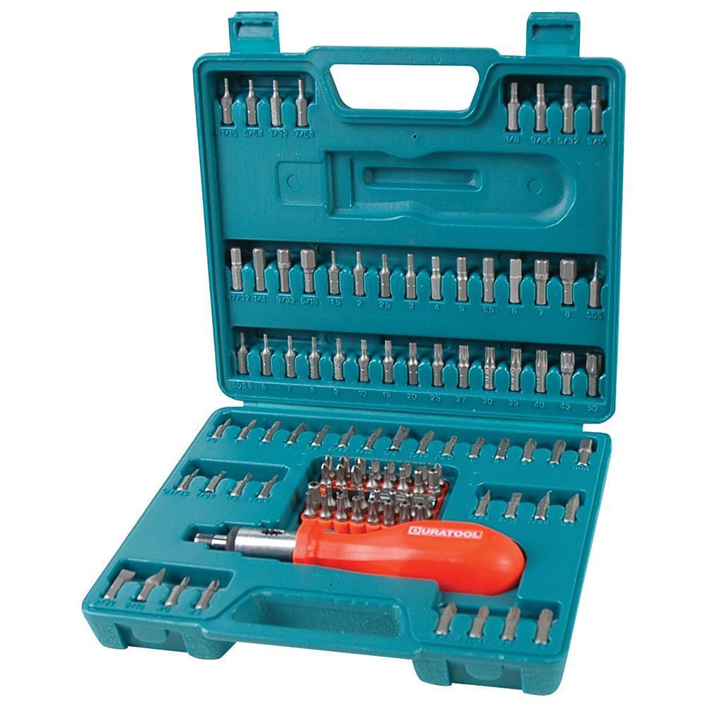105 Piece Security and Standard Screwdriver Bit Set Gadgetguystore