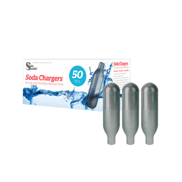 SodaSparkle CO2 soda chargers 50 Pack Gadgetguystore
