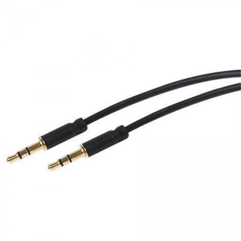 Slim 3.5mm Patch Aux Lead 6 Inch Audio Lead