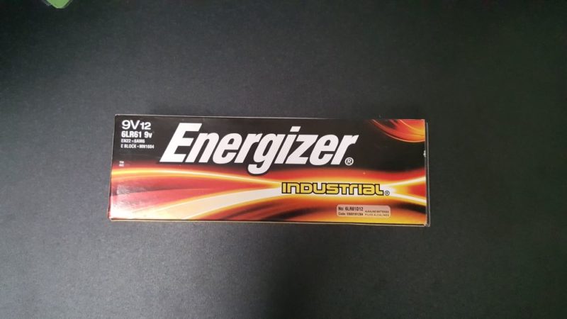9v Batteries Energizer Industrial Alkaline 12 Pack