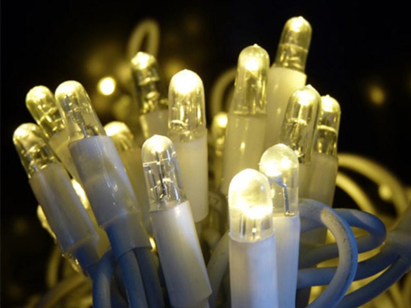 Strong Fairy Lights Strings Warm White With White Cable 4m Long Joinable