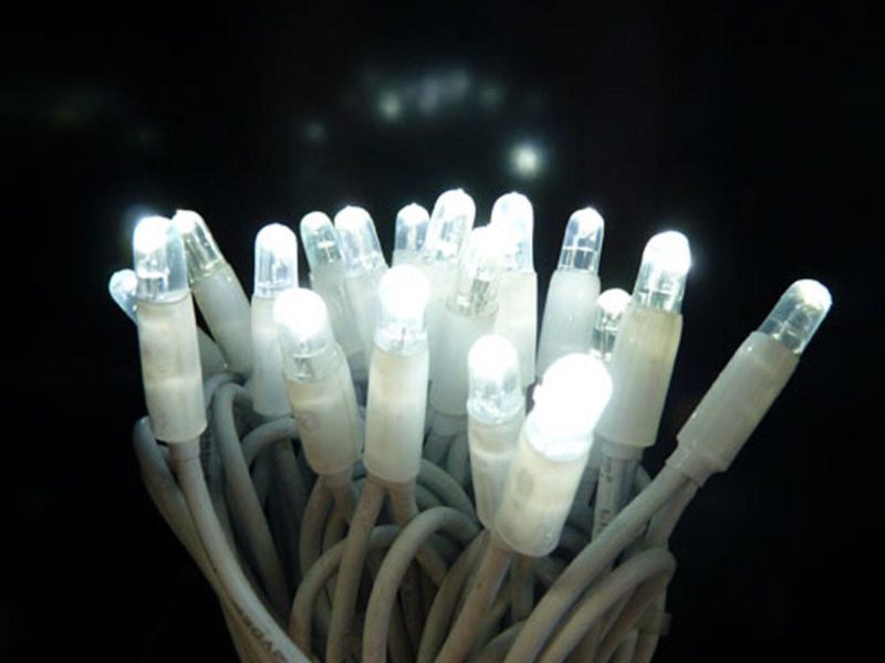 Strong Fairy Lights Strings Pure White With White Cable 4m Long Joinable
