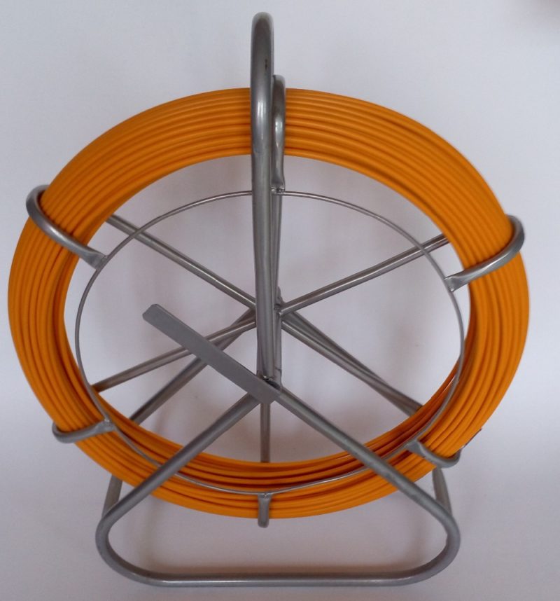 6mm fiberglass push pull rod 60meters with frame cart