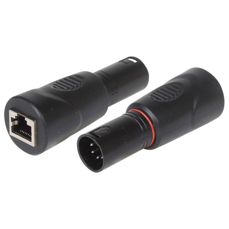 DMX Adapter 5 Pin Male XLR to RJ45