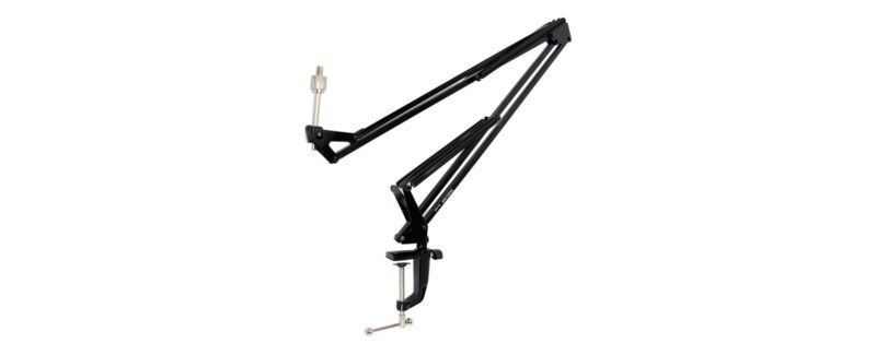 Microphone stand with boom scissor arm for desktop studio - Image 2