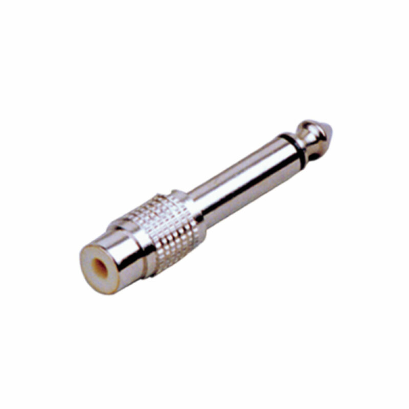 Maximum RCA to jack adapter, nickel metal