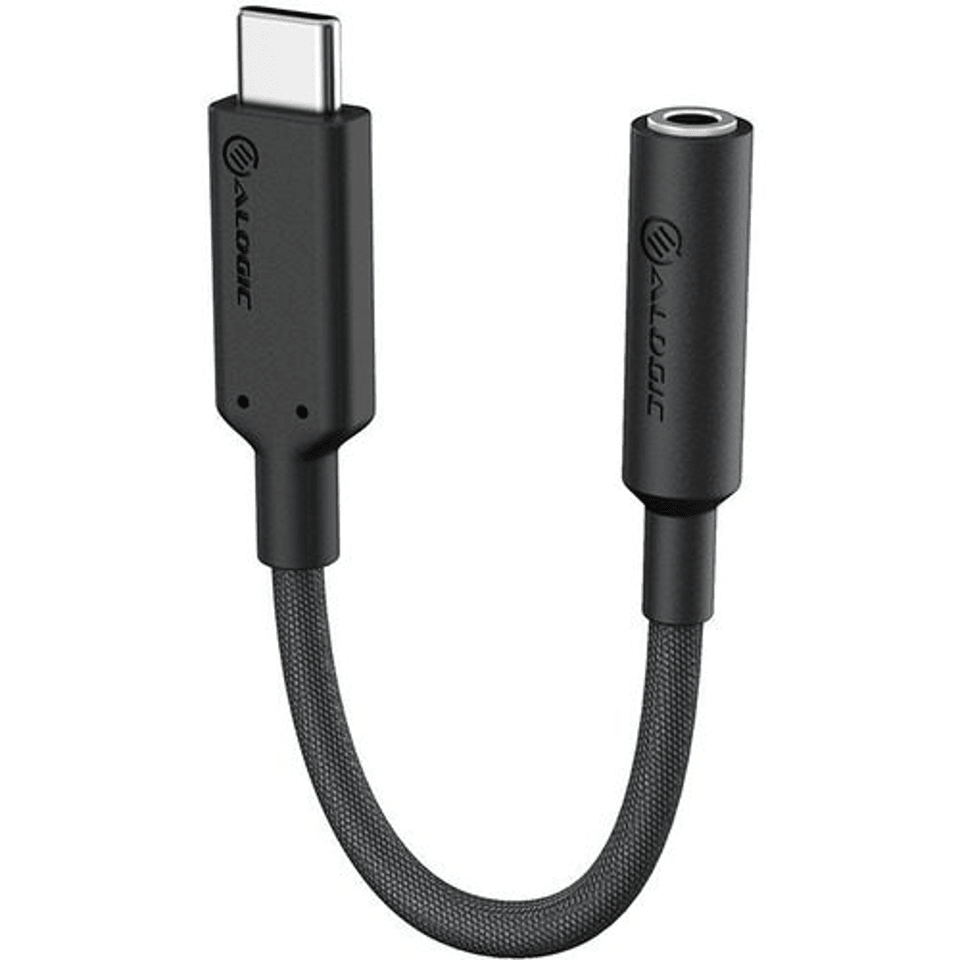 10cm USB-C to 3.5mm Audio Adapter - Black