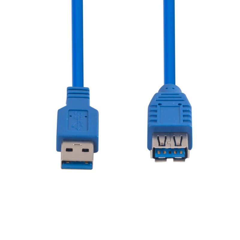 1m USB 3.0 USB-A Male to Female Extension Cable. Colour Blue - Image 3